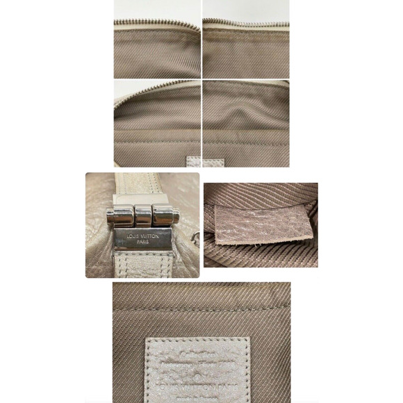 Authentic Louis Vuitton Halo Shimmer Silver Monogram Handbag W/Box - Picture 8 of 8